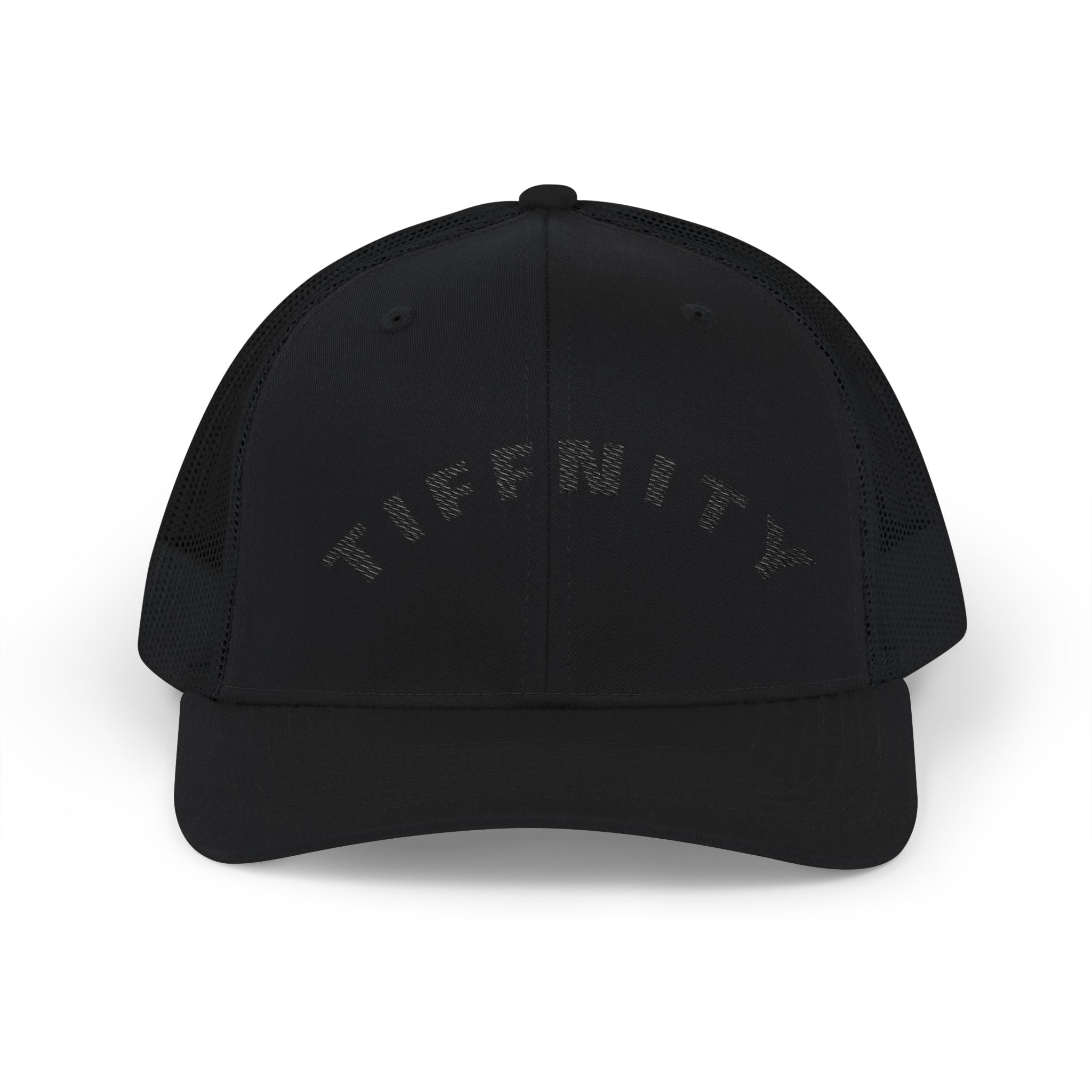 Embroidered Curved Text Trucker Cap | Custom Snapback Hat