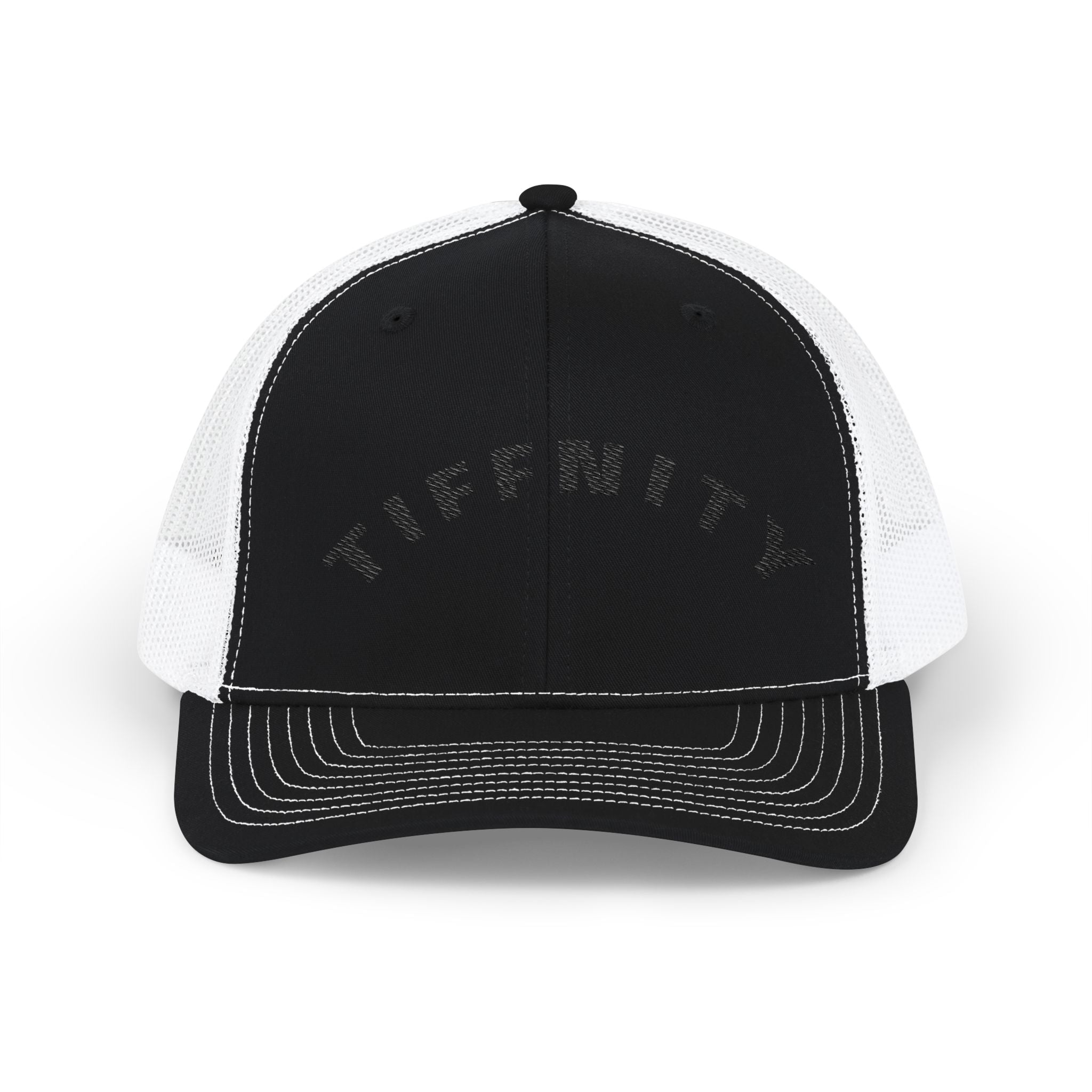 Embroidered Curved Text Trucker Cap | Custom Snapback Hat