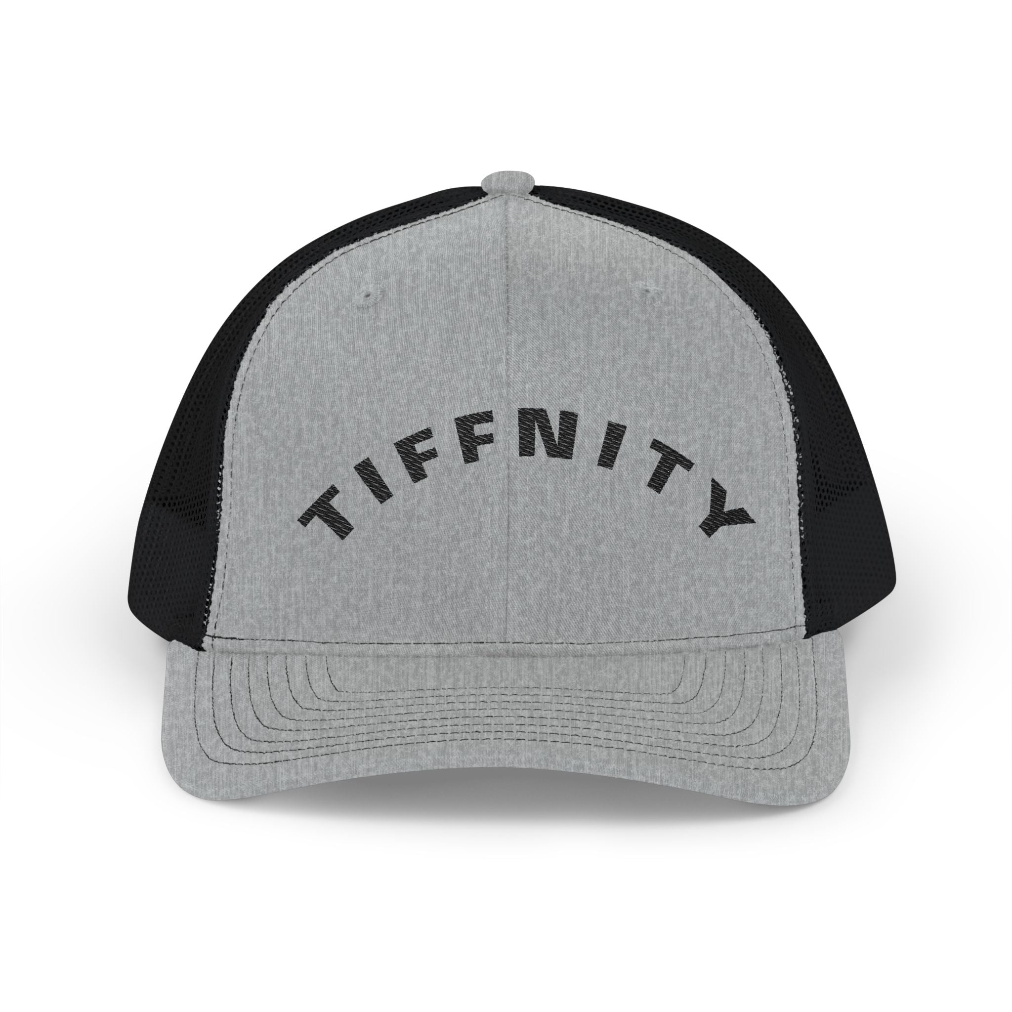 Embroidered Curved Text Trucker Cap | Custom Snapback Hat