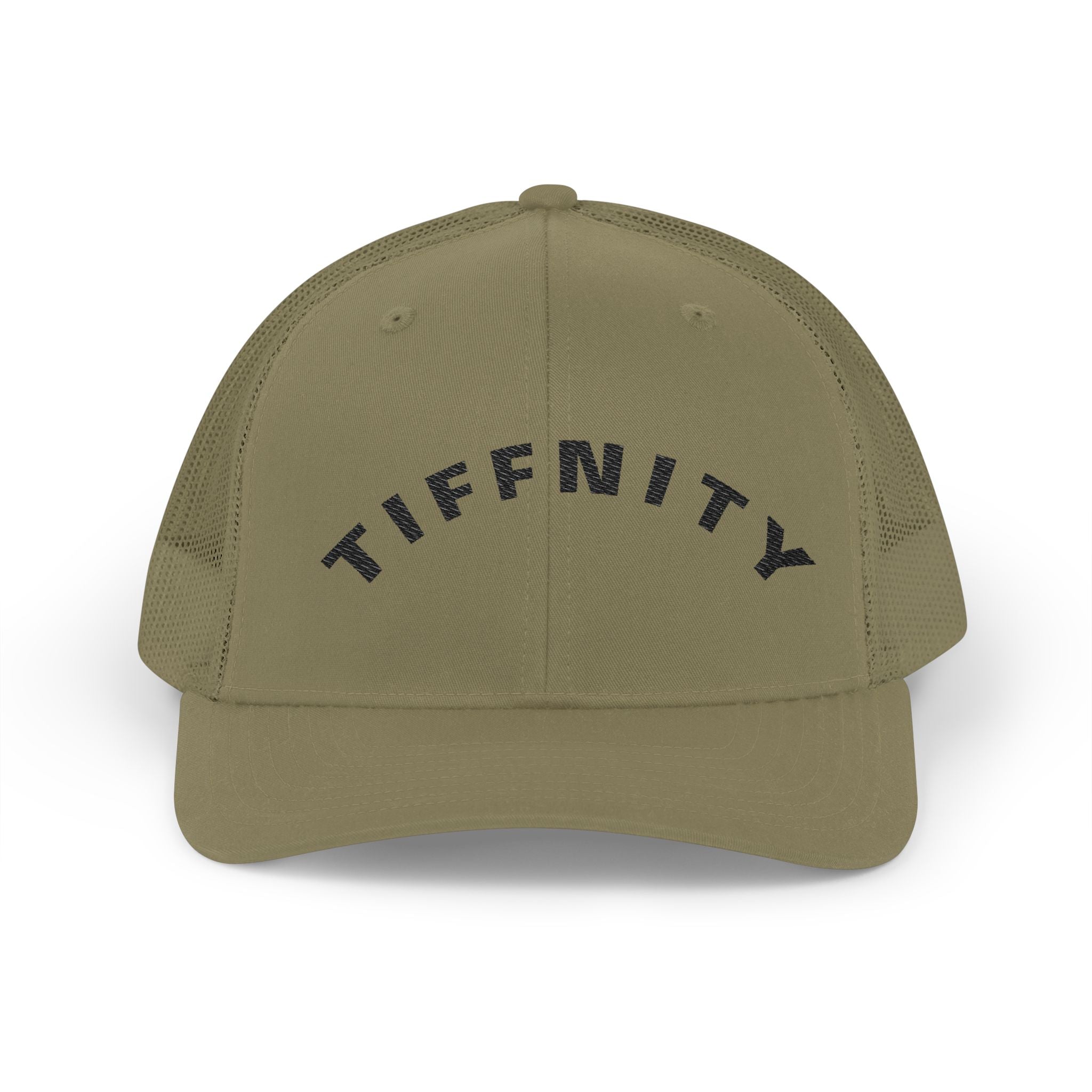 Embroidered Curved Text Trucker Cap | Custom Snapback Hat